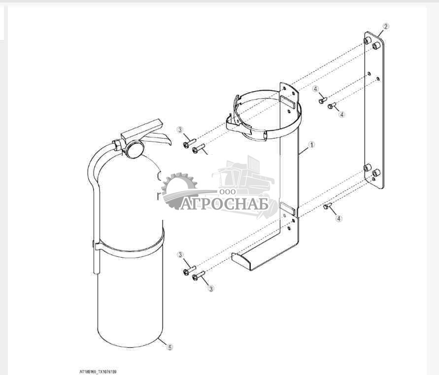 Огнетушитель 10-фунтовый 